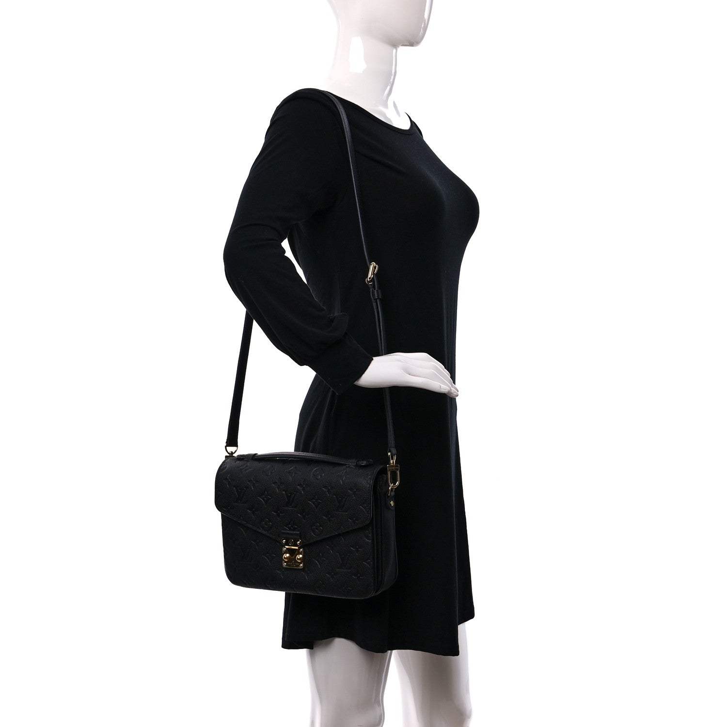 Louis Vuitton Empreinte Pochette Metis Black 2 of 10
