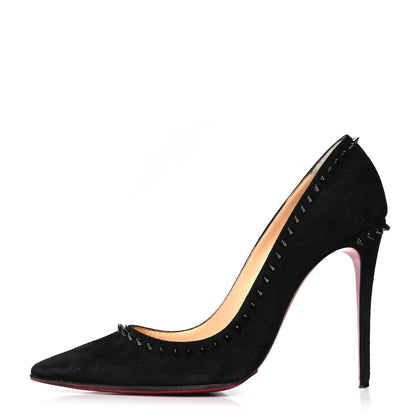 Christian Louboutin Veau Velours Anjalina 100 Pumps 37 Black 1 of 10