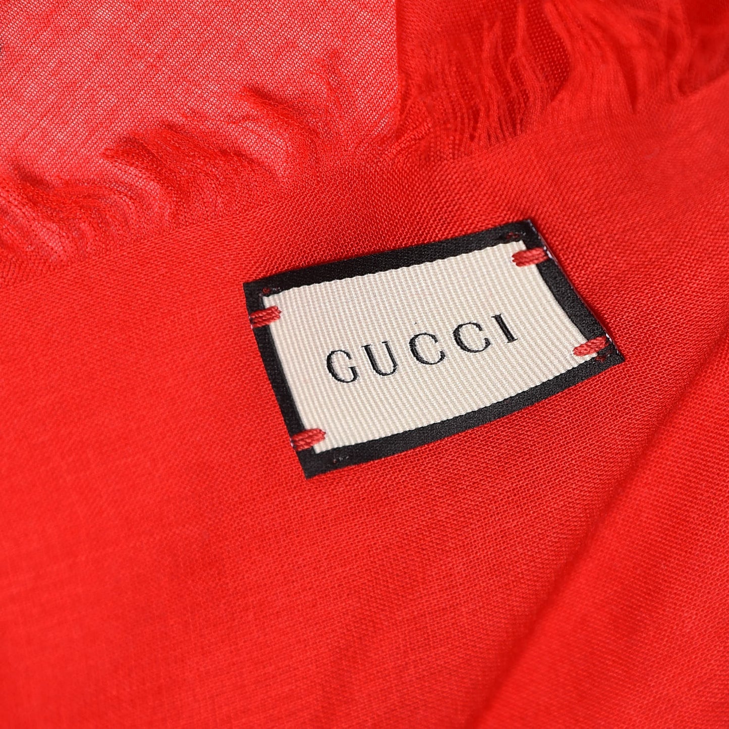 Modal Silk Coco Capitan Logo Square Scarf Flame