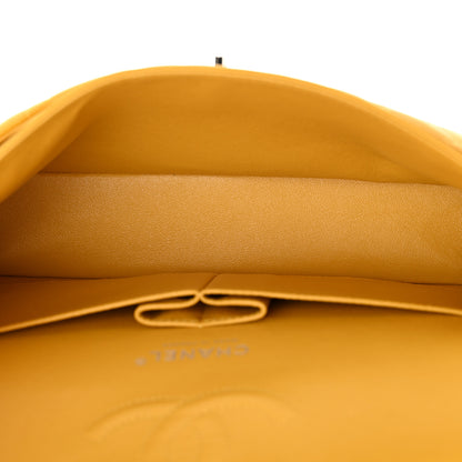 Chanel Lambskin Quilted Medium Double Flap Yellow 5 of 11