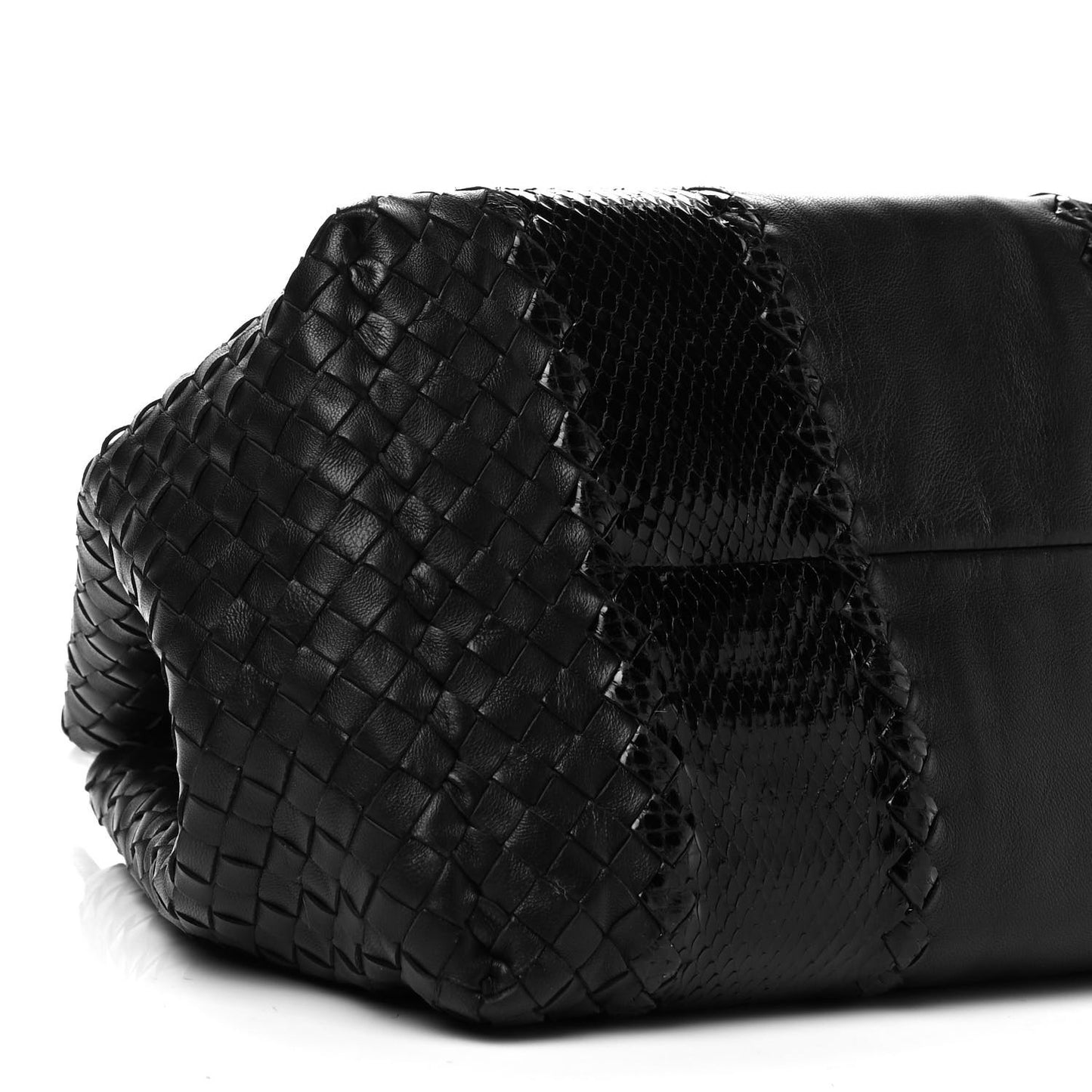Nappa Intrecciato Ayers Medium Tote Black