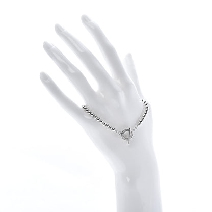 Tiffany Sterling Silver 4mm Beads Toggle Bracelet 2 of 5