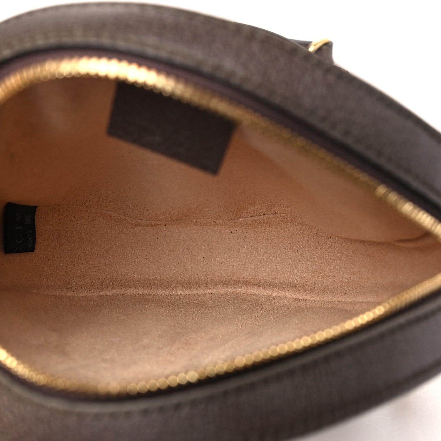 Gucci GG Supreme Monogram Web Mini Ophidia Round Shoulder Bag Brown 5 of 10