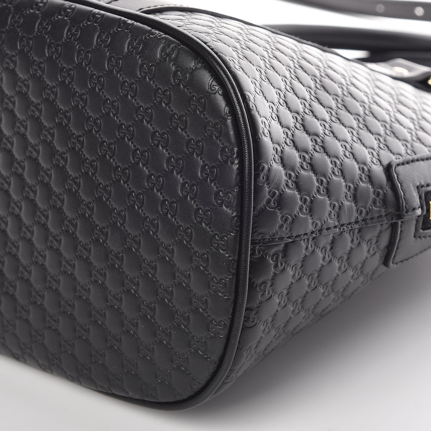 Microguccissima Medium Dome Bag Black