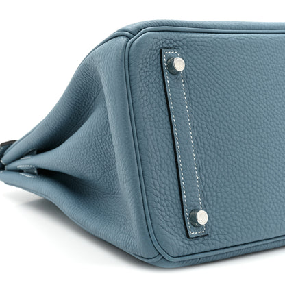 Hermes Togo Birkin 30 Blue Jean 9 of 13