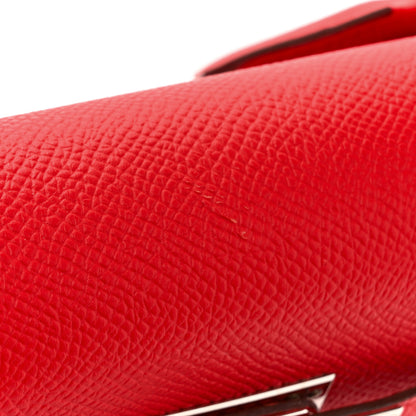 Hermes Epsom Kelly Sellier 25 Rouge De Coeur 17 of 17