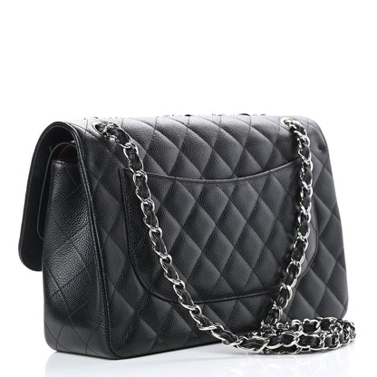 Chanel Caviar Quilted Jumbo Double Flap Black 3 of 16