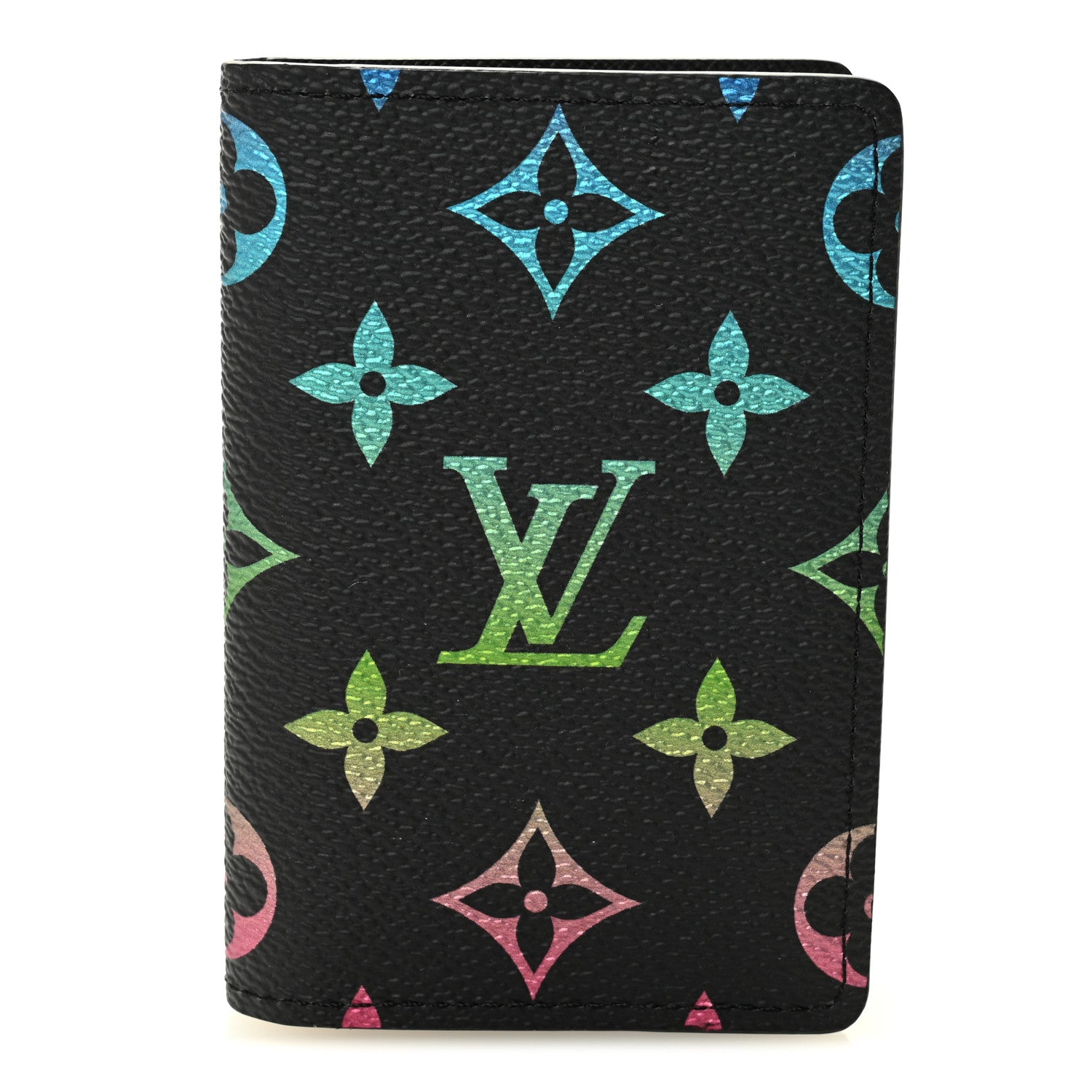 Louis Vuitton Monogram Iridescent Pocket Organizer NM Black 1 of 8