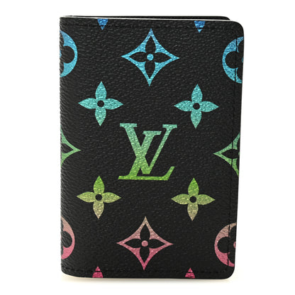 Louis Vuitton Monogram Iridescent Pocket Organizer NM Black 1 of 8