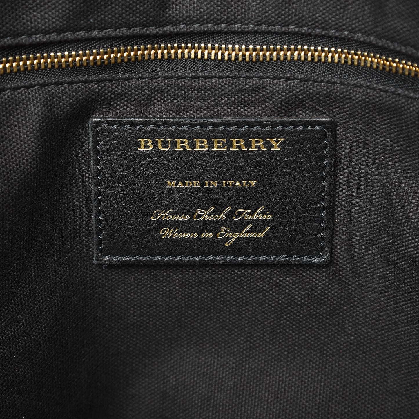 Derby Calfskin House Check Medium Welburn Tote Black
