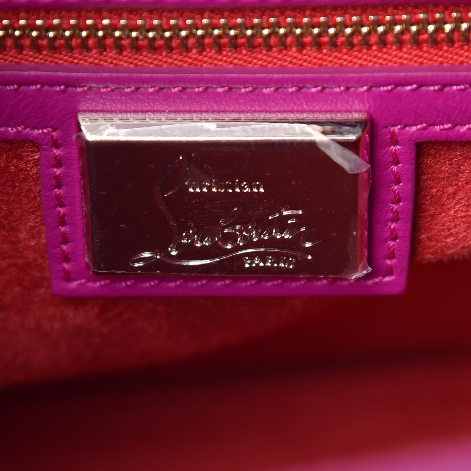 Christian Louboutin Calfskin Small Eloise Tote Fuchsia 6 of 6