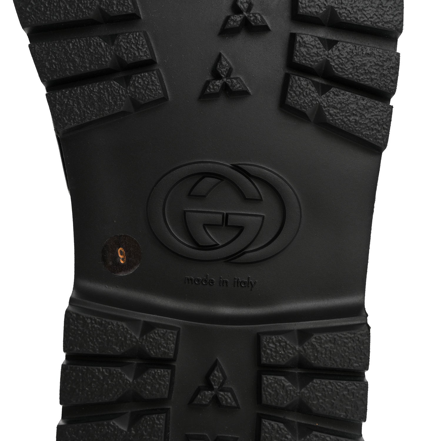 Gucci Goatskin Mens Horsebit Lug Sole Slippers 9 Black 7 of 11