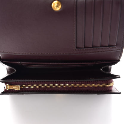 Mulberry Grain Vegetable Tanned Calfskin Medium Continental Wallet Oxblood 5 of 10