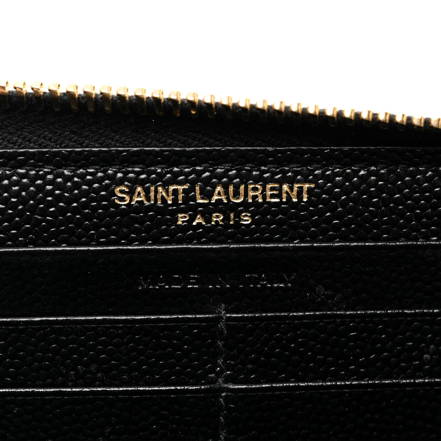 Grain De Poudre Matelasse Chevron Monogram Zip Around Wallet Black