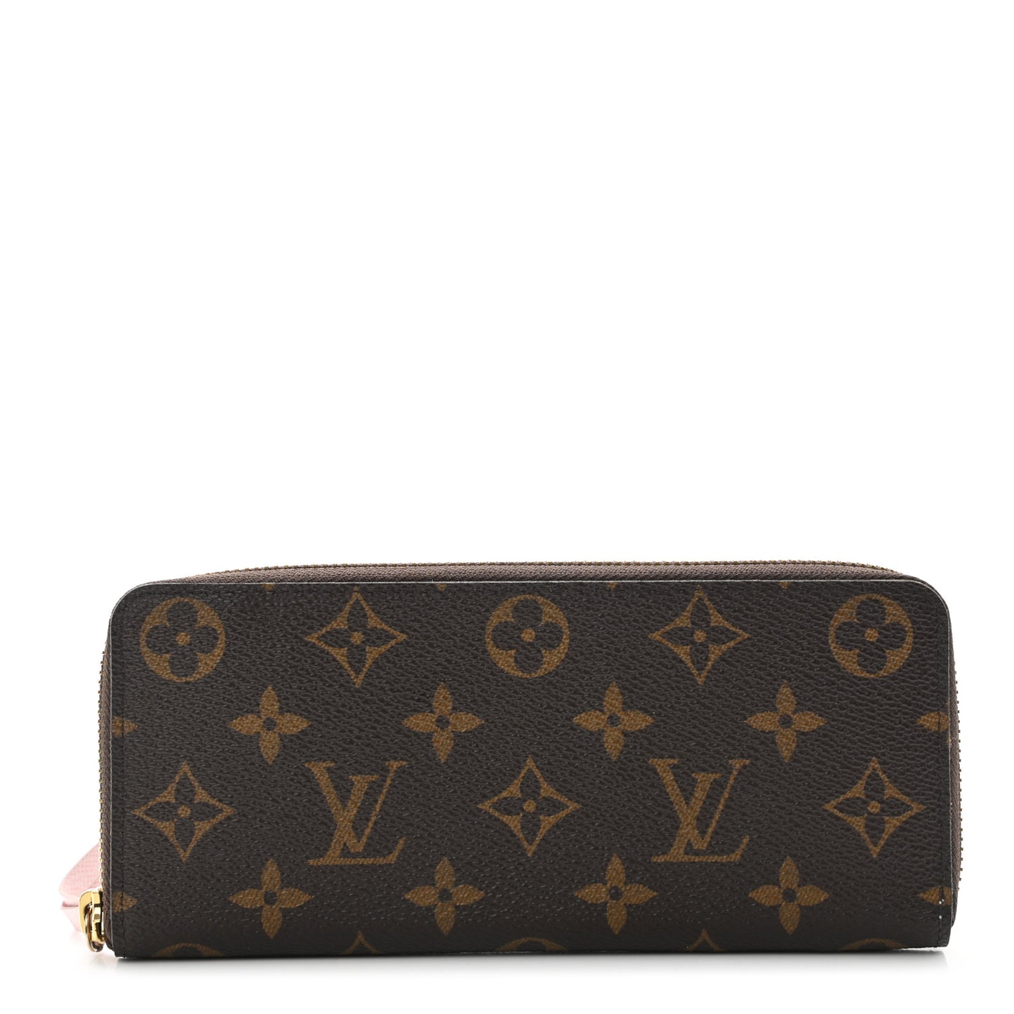 Monogram Clemence Wallet Rose Ballerine