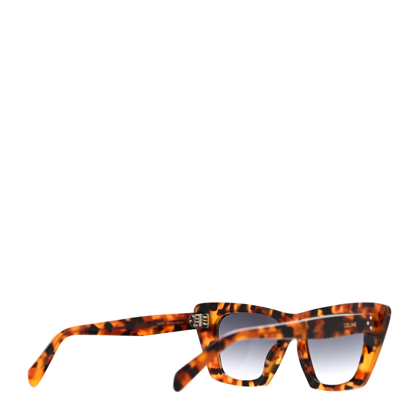 Acetate Cat Eye Sunglasses CL40187I Dark Havana