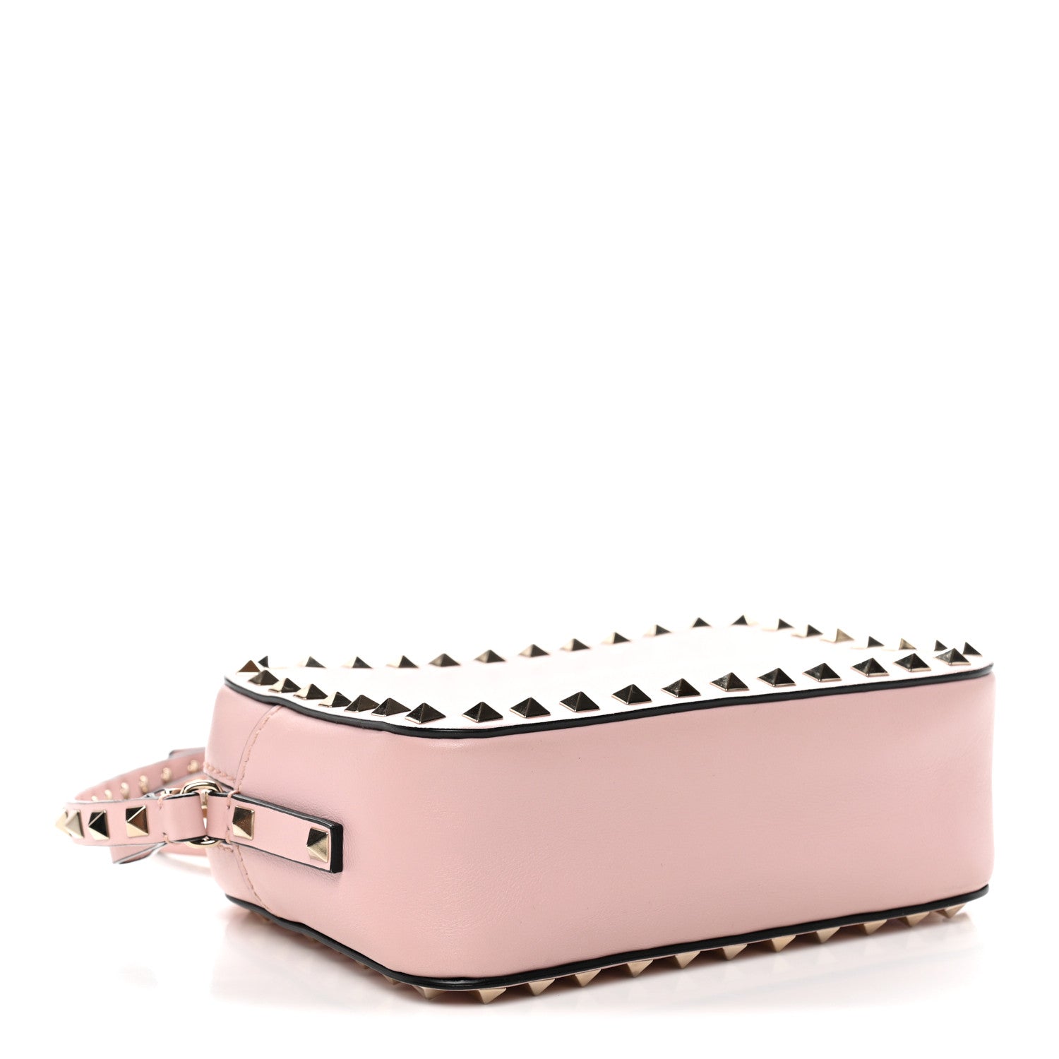 Valentino Garavani Calfskin Rockstud Camera Crossbody Bag Water Rose 4 of 9