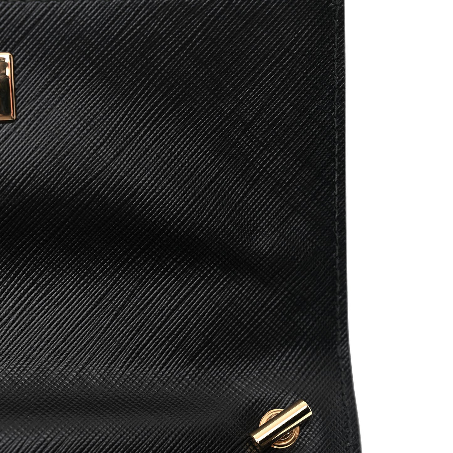 Saffiano Carrie Shoulder Bag Black