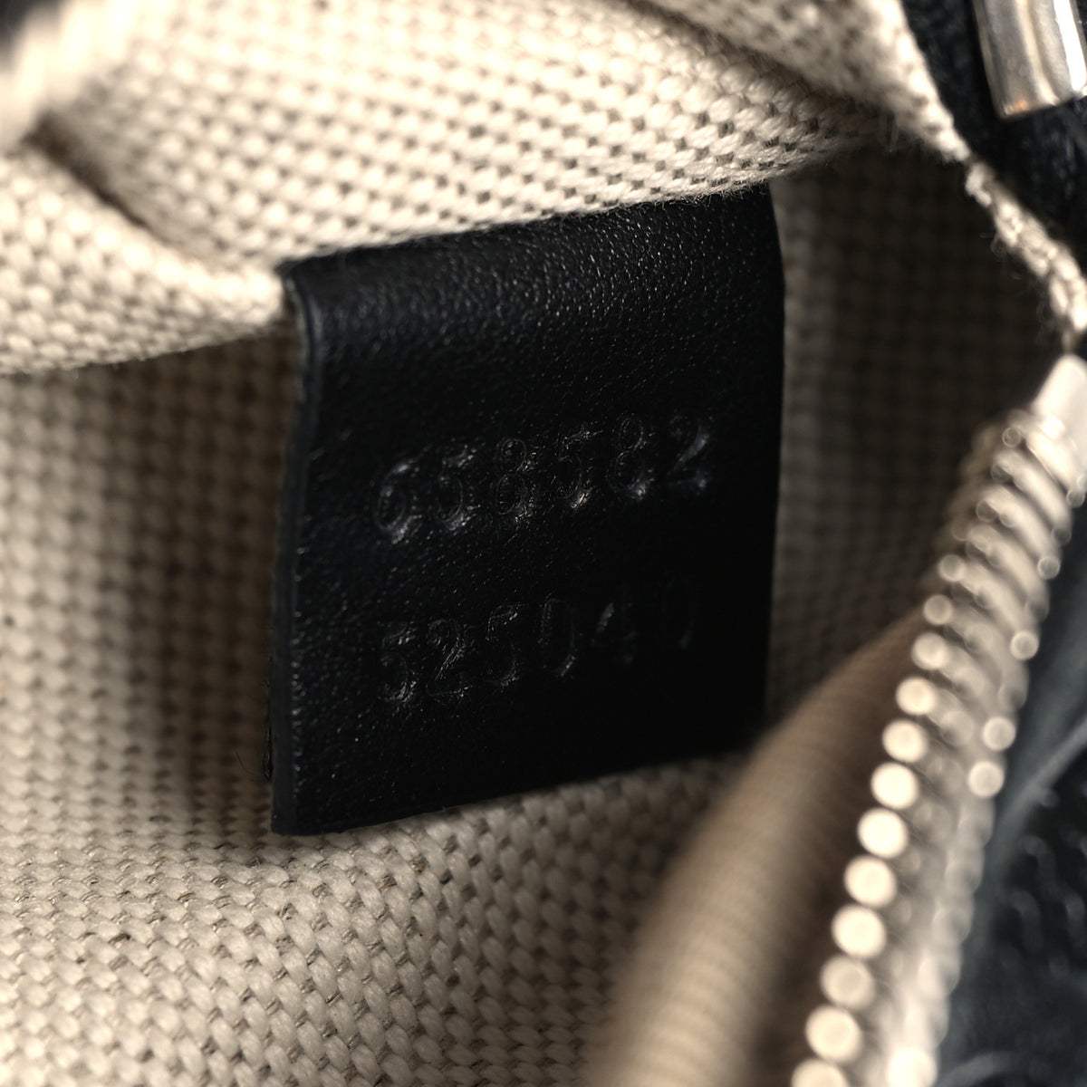 Gucci Calfskin GG Tennis Embossed Belt Bag Black 6 of 10