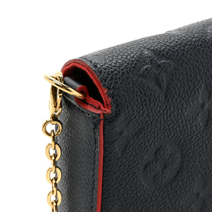 Louis Vuitton Empreinte Pochette Felicie Chain Wallet Marine Rouge 15 of 17
