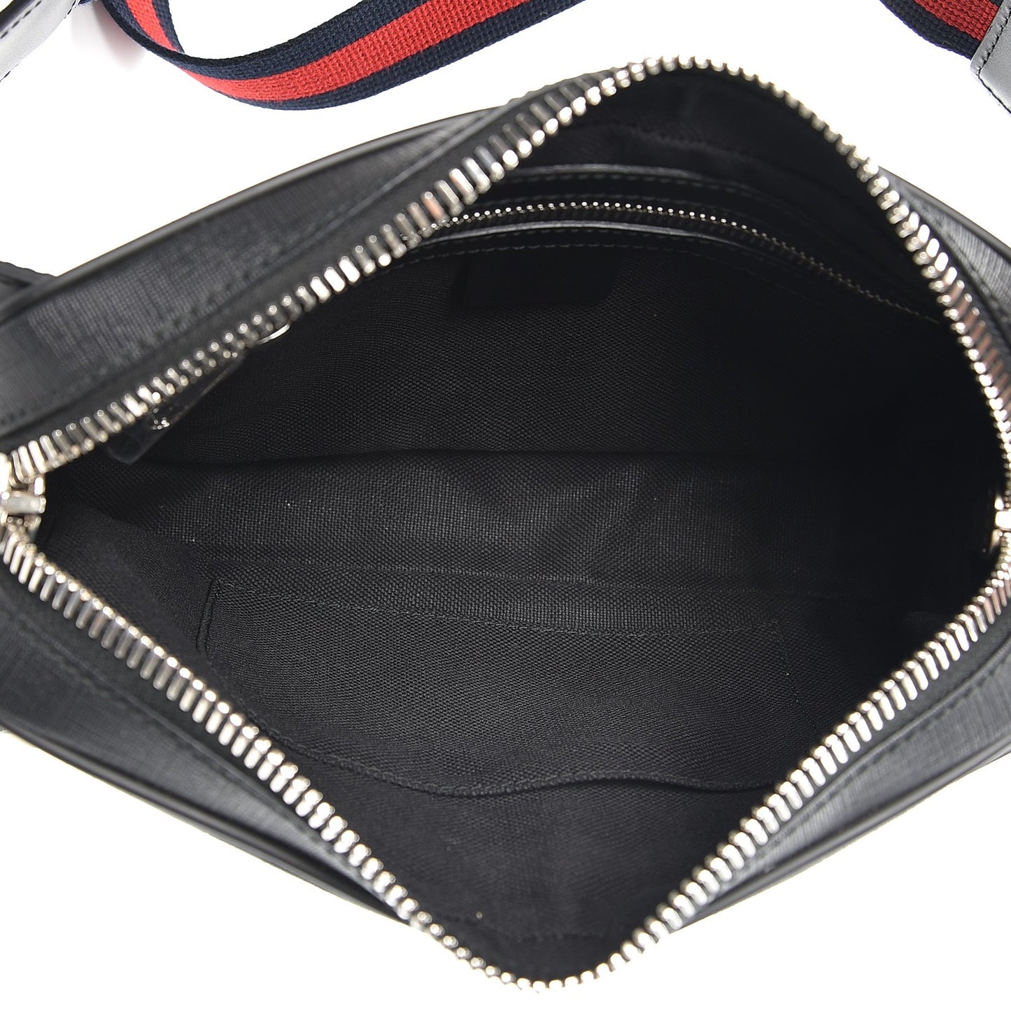 Soft GG Supreme Monogram Web Belt Bag Black Grey