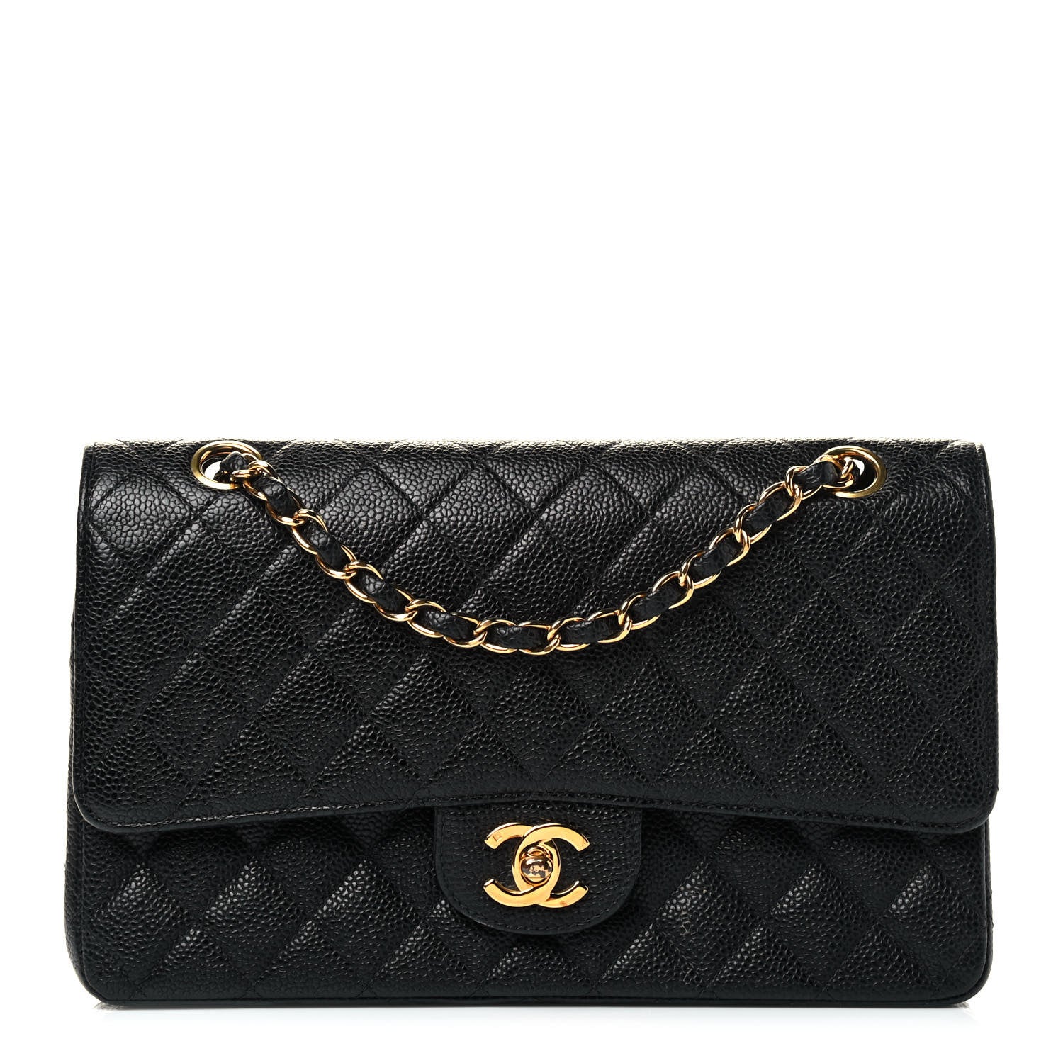 Chanel Caviar Quilted Medium Double Flap Black 1 of 5