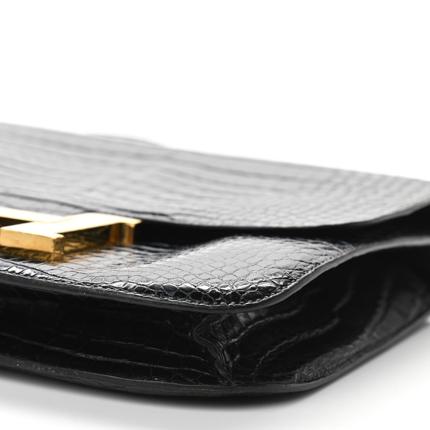 Shiny Porosus Crocodile Constance 23 Black