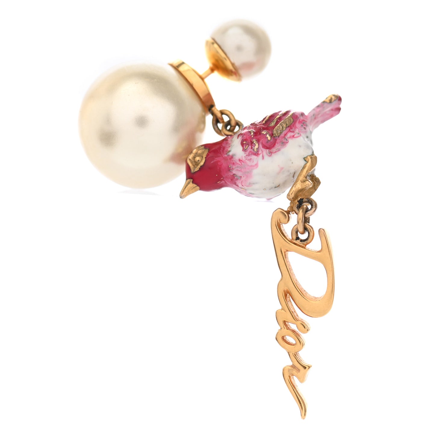Bird Logo Tribal Logo Charms Earrings Gold