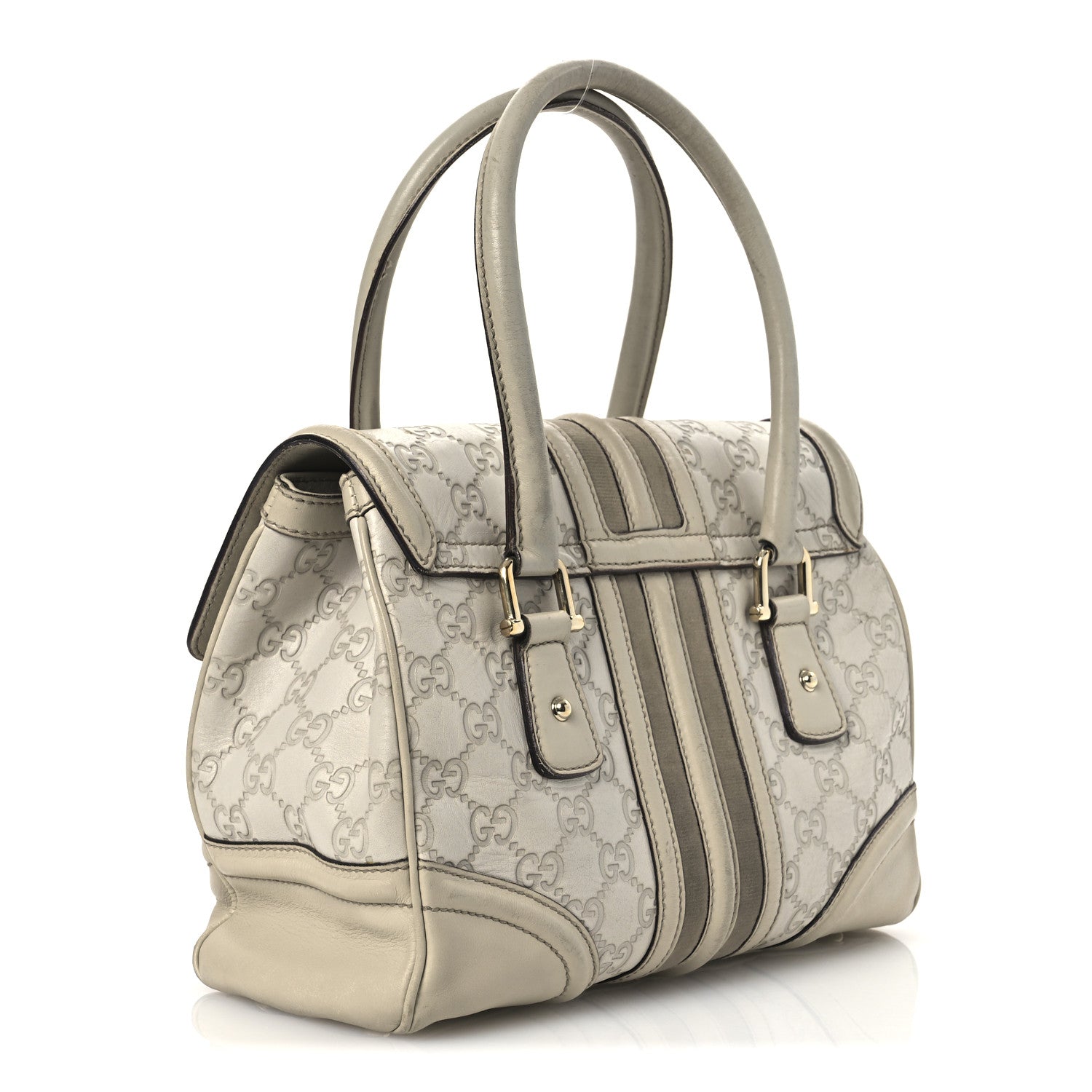 Gucci Guccissima Treasure Shoulder Bag Off White 3 of 16