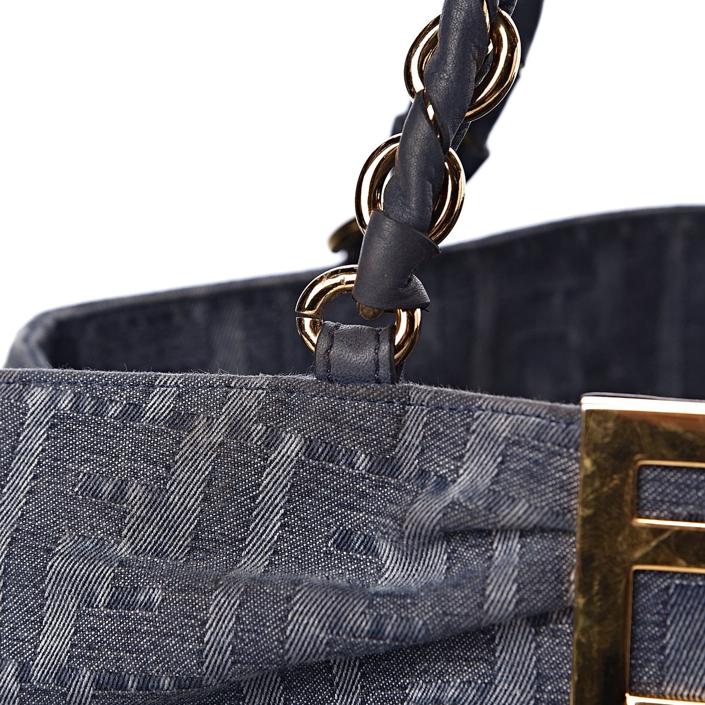 Denim Zucca Mia Tote Blue