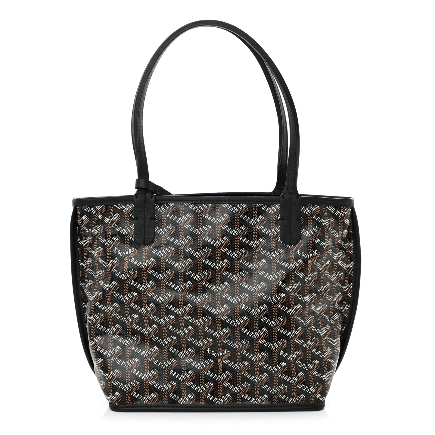 Goyardine Reversible Mini Anjou Black