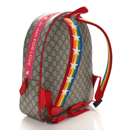 Gucci GG Supreme Monogram Cat Print Childrens Backpack Multicolor 2 of 9