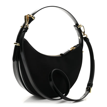 Prada Re-Nylon Spazzolato Arque Shoulder Bag Black 3 of 13