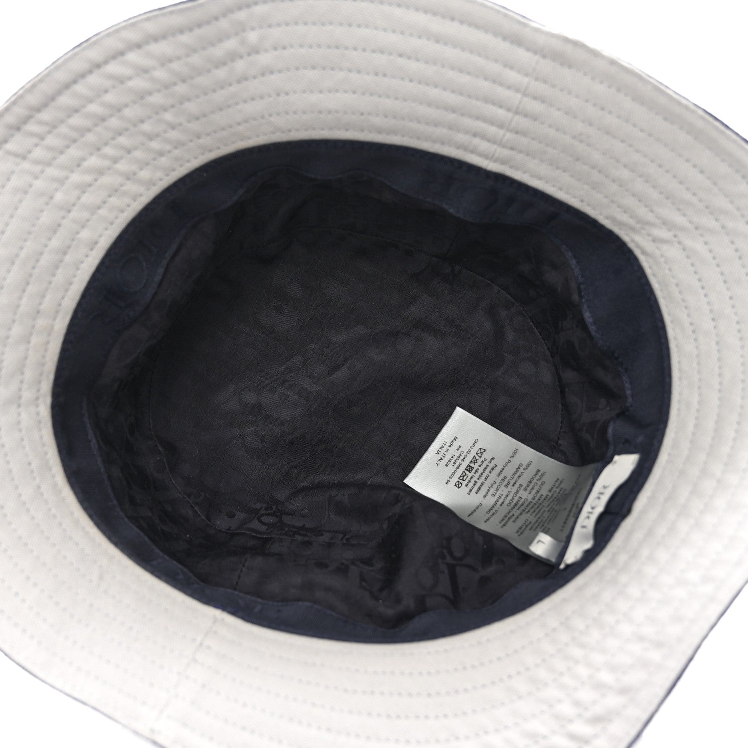 Christian Dior Canvas Bob Bucket Hat L Blue 6 of 7
