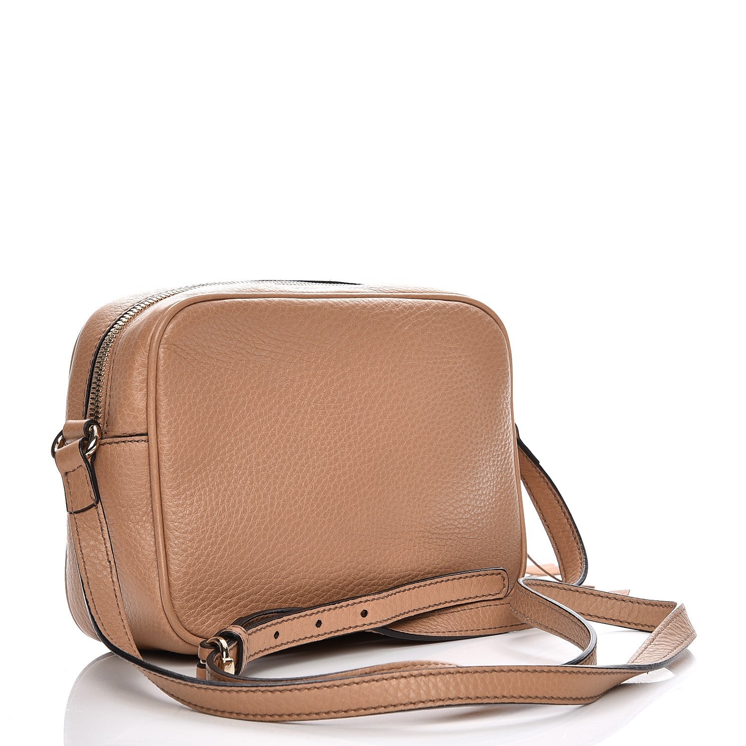 Gucci Pebbled Calfskin Small Soho Disco Bag Rose Beige 3 of 8