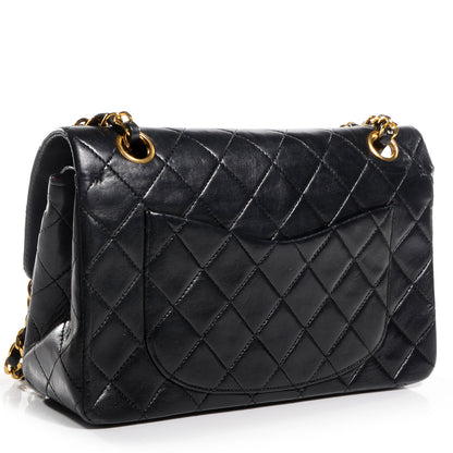 Chanel Lambskin Quilted Small Double Flap Black 3 of 8