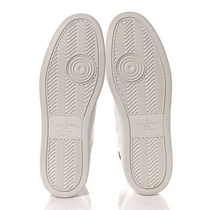 Louis Vuitton Monogram Calfskin Rivoli High Top Sneakers 9.5 White 5 of 8