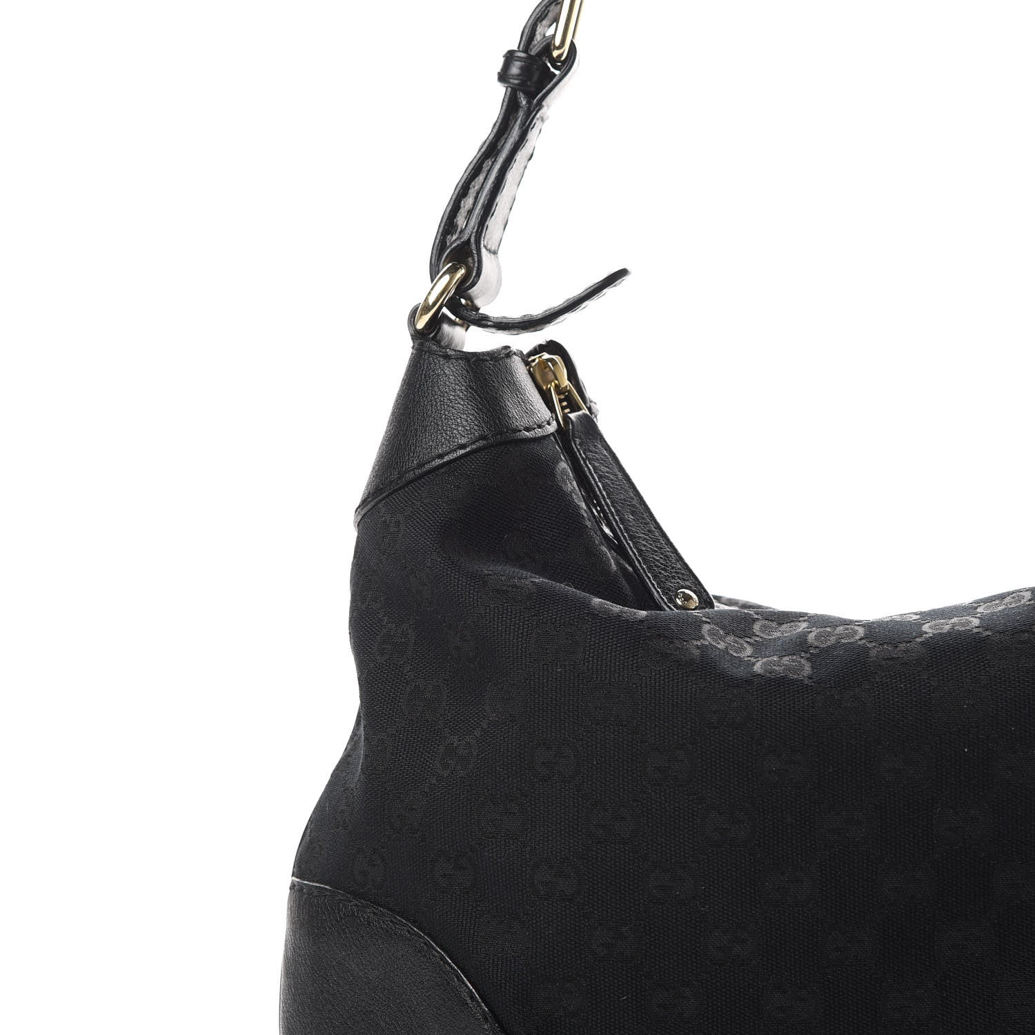 Gucci Monogram Medium Charlotte Hobo Black 8 of 10