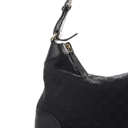 Gucci Monogram Medium Charlotte Hobo Black 8 of 10