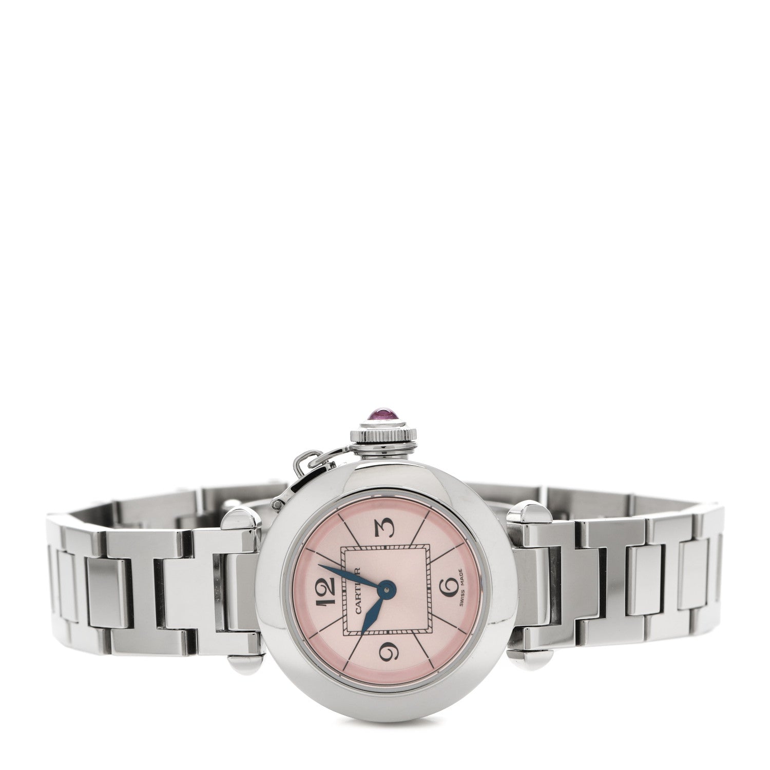 Cartier Stainless Steel 27mm Miss Pasha Quartz Watch Pink 2 of 5