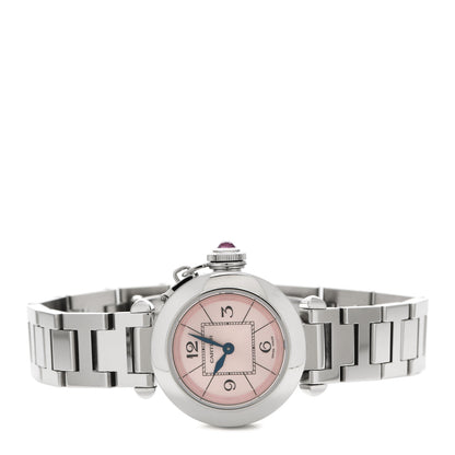 Cartier Stainless Steel 27mm Miss Pasha Quartz Watch Pink 2 of 5