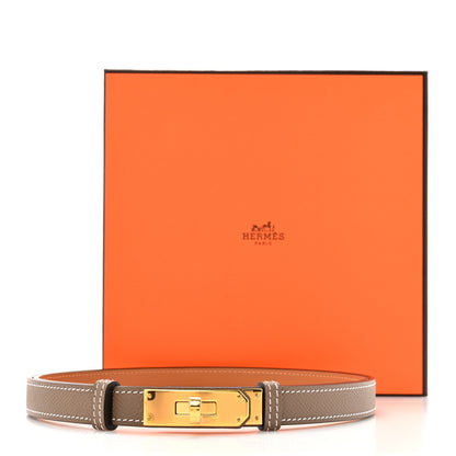 Hermes Epsom Kelly Belt Etoupe 4 of 4