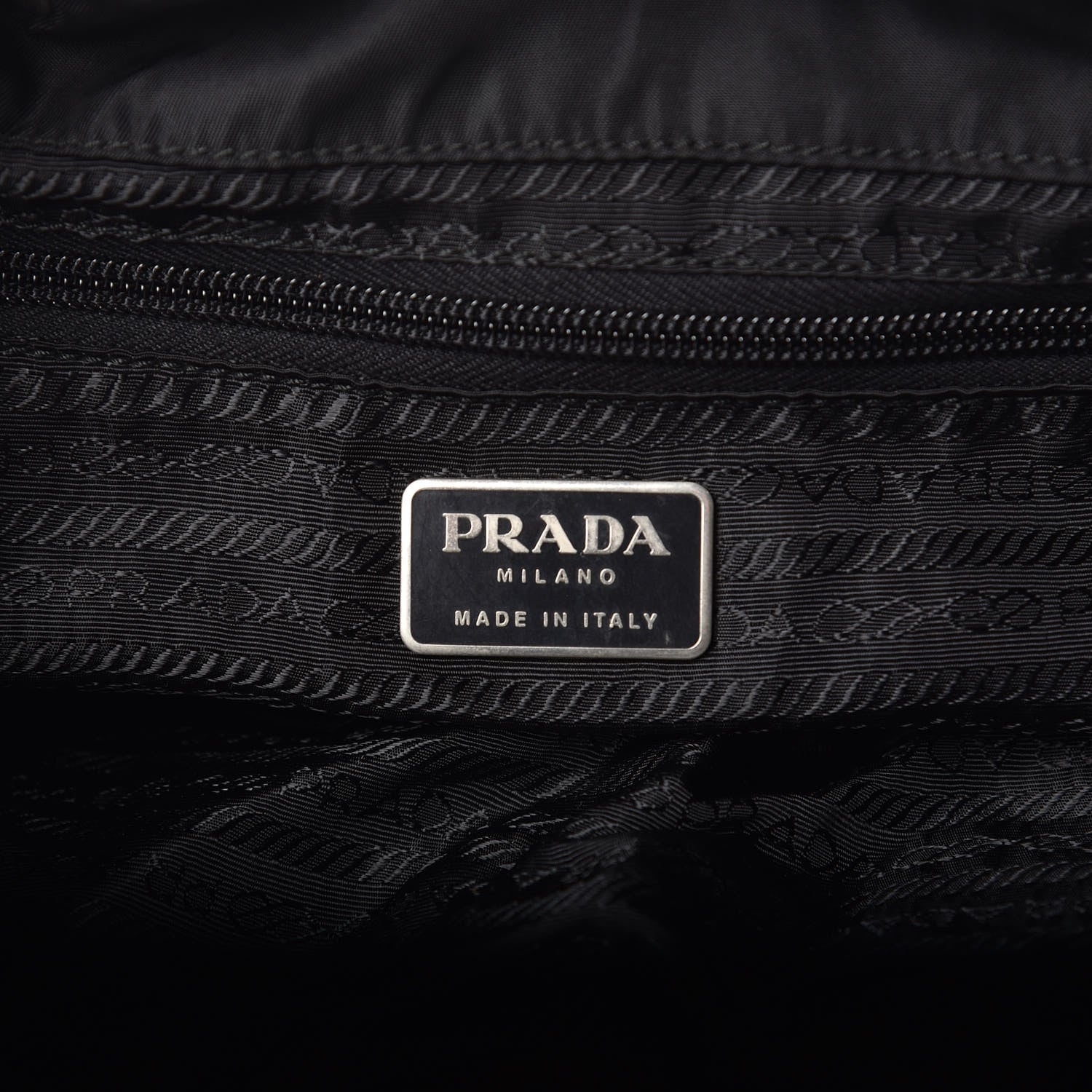 Prada Nylon Vela Medium Backpack Black 6 of 9