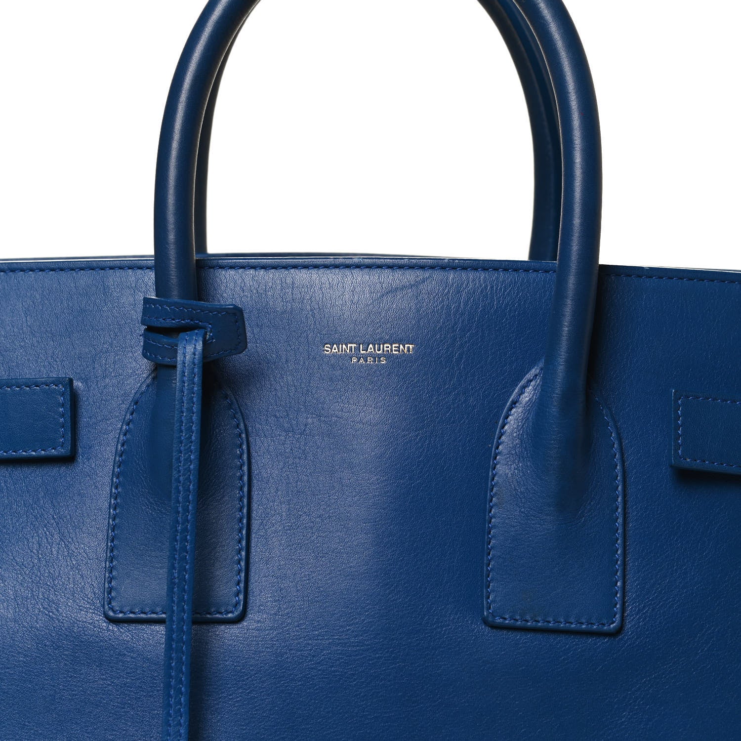 Saint Laurent Calfskin Small Sac De Jour Blue Majorelle 9 of 13