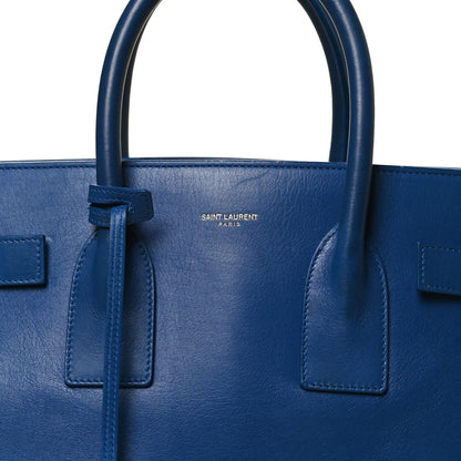 Saint Laurent Calfskin Small Sac De Jour Blue Majorelle 9 of 13