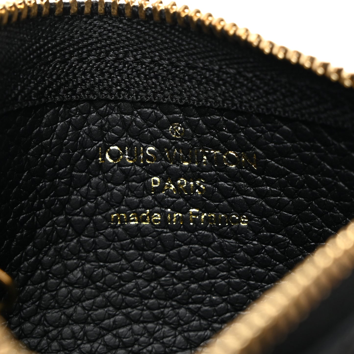 Empreinte Monogram Giant Key Pouch Black Beige