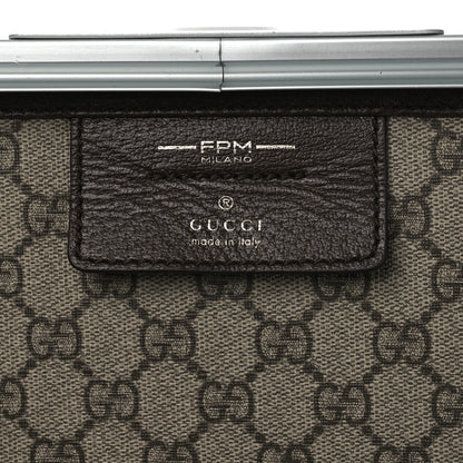 Gucci GG Supreme Monogram Aluminum Porter Beauty Case Silver 7 of 16