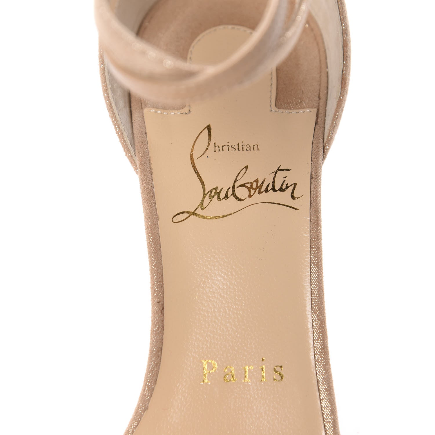 Christian Louboutin Kid Uptown Double 85 Pumps 36.5 Nude 7 of 9