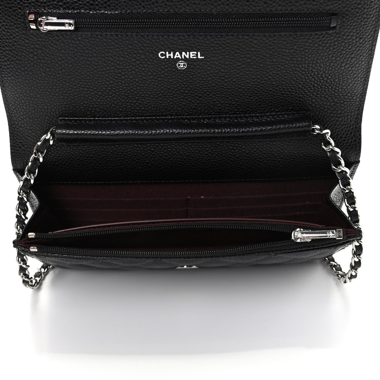 Chanel Caviar Quilted Wallet On Chain WOC Black 5 of 10