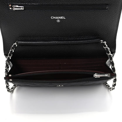 Chanel Caviar Quilted Wallet On Chain WOC Black 5 of 10
